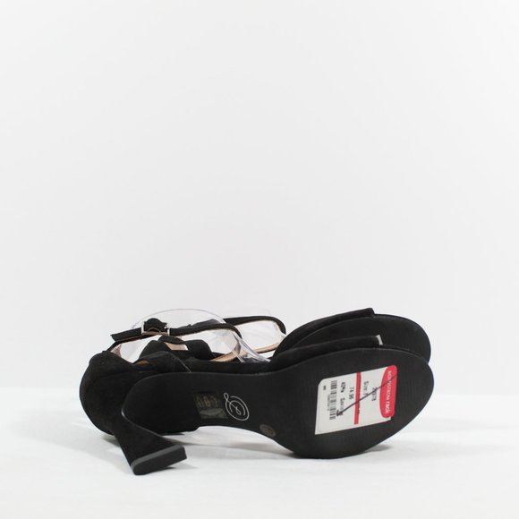 Chinese Laundry Women's Robby Suede Dress Sandals - Black - Picture 4 of 5